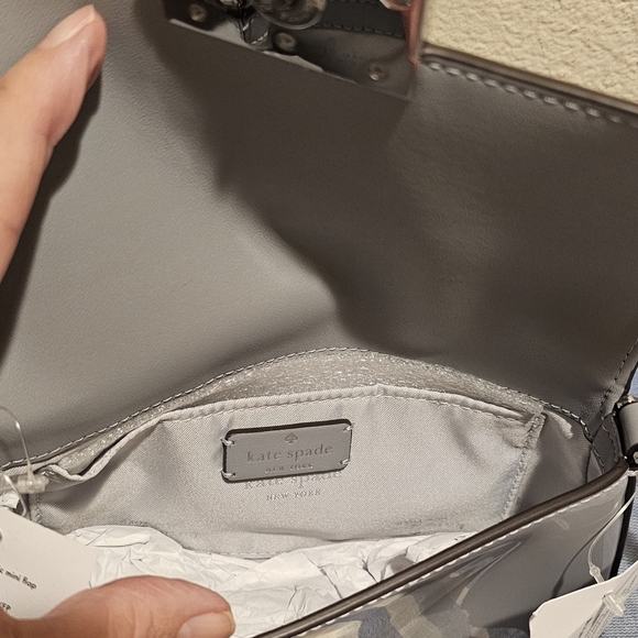 Kate Spade Silver Crossbody Bag - Picture 9 of 10